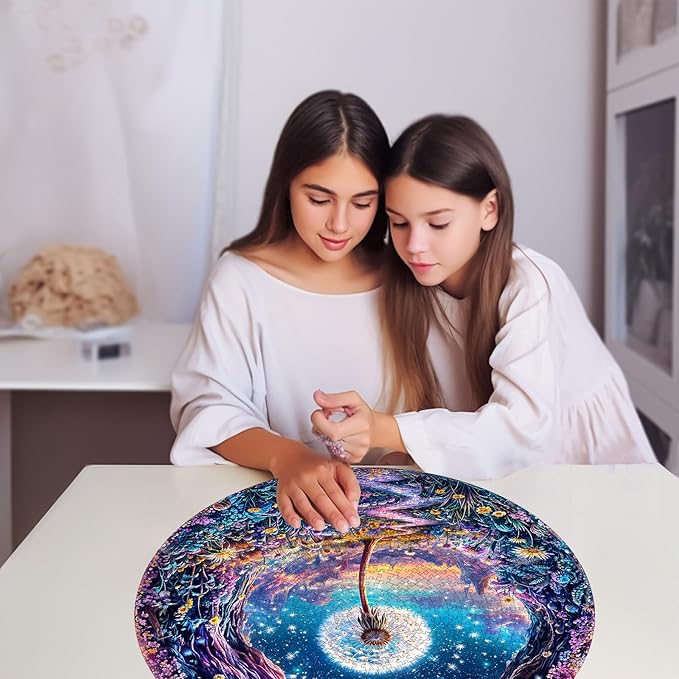 Masseruon 1000 Piece Puzzle for Adults, 26.6 * 26.6in Dandelion Garden Puzzle for Adults, 1000 Pieces Flat Puzzles with 3D Visual Effect When Completed, Adult Puzzles Games