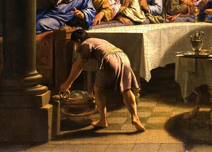 1000 Piece - Museum Jigsaw Puzzle: The Last Supper Puzzle for Adults ca. 1678 by Jean-Baptiste de Champaigne Religious Art Jesus | Christian Puzzle - Bible Puzzles for Adults