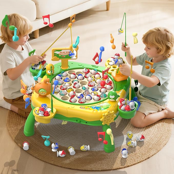 Magnetic Fishing Game for Kids Toddlers Ages 3-5 5-7, Kids Toddler Fishing Game Fish Toy Board Game for Toddlers 3 4 5 6 7 8 Years Old, Birthday Gifts