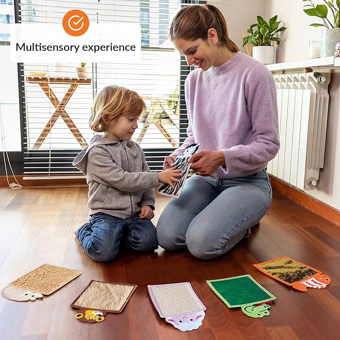 ODOXIA Sensory Mats for Autistic Children | Sensory Tiles for Kids | Sensory Wall Panel | Sensory Mats (Animals) | Sensory Toys | Sensory Room Equipment | Sensory Disorder Toys for Tactile Play