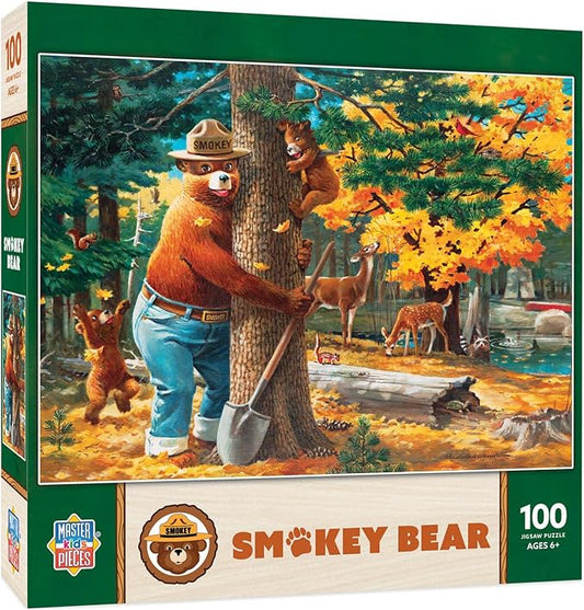 MasterPieces 100 Piece Licensed Jigsaw Puzzle for Kids - Smokey Bear - 14"x19"
