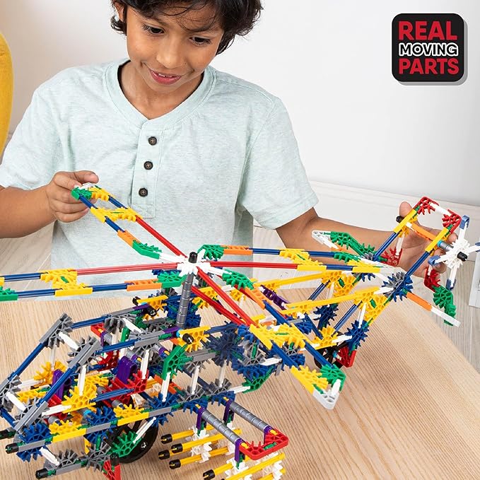 K'NEX - 100 Model Building Set ‚ 863 Pieces, STEM Building, Kid Construction Set‚ Ages 7+
