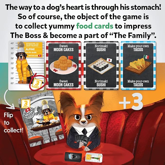 BOSS DOG GAMES Boss Dog International Stand Alone Game or Expansion Play for Boss Dog The Card Game - Simple, Strategic Card Game for Kids, Adults & Family - Parties, Trips, Game Night - Ages 7+