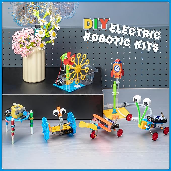 Robotics for Kids Ages 8-12 6-8, Boy Crafts Kids STEM Science Robot Building Kits 8-10 5-7 10-12, STEM Toys for Boys Gifts Age 6 7 8 10 12 13 14 Year Old
