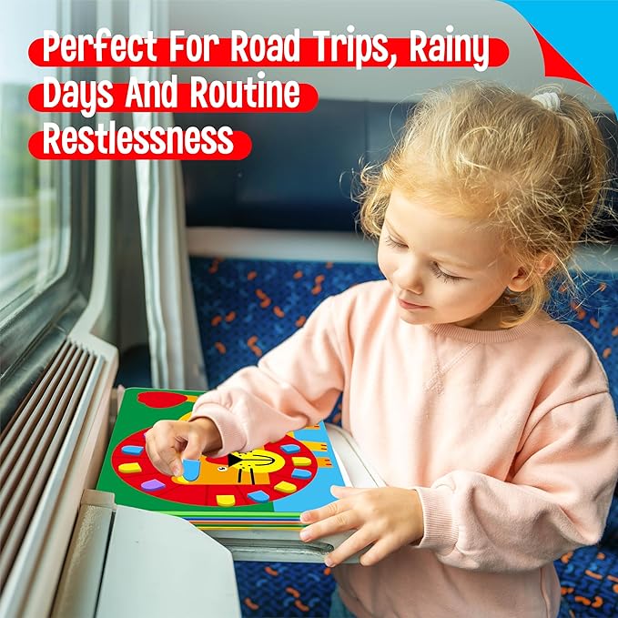 Foam Sticker Art Activity, 20 Wild Animal Art Boards with 1660 Foam Stickers in 10 Colors, Funny DIY Activity Creative Craft Kits Travel Game for Kids, Boys & Girls