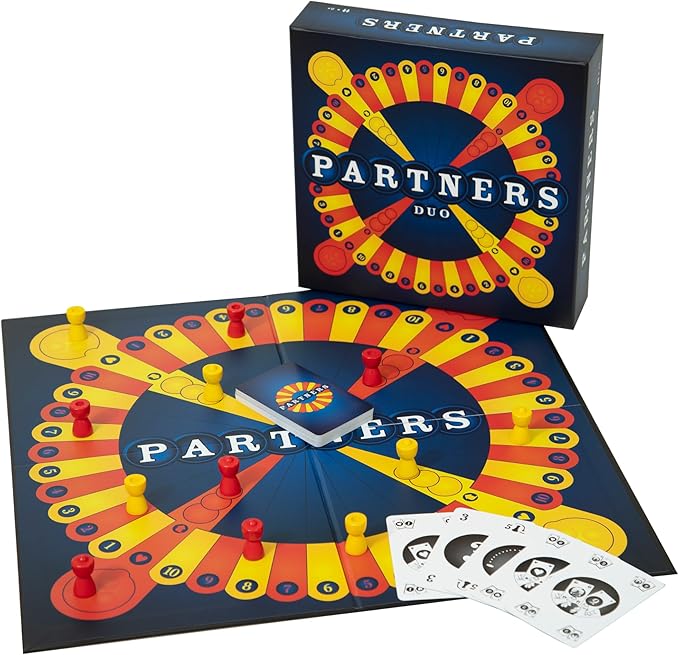 PARTNERS Duo | 1st USA Edition | A 1vs1 Strategy Game | Perfect 2 Player Board Game for Game Night with Friends, Family, Adults, Significant Others, Teens, All Ages