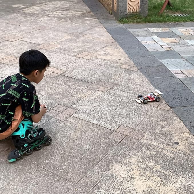 Wooden 2.4Ghz Wireless Remote Control Racing Car Kit F1 - Science Project for for Kids,Students,Education,School Model Car Kit to Build Experiment (3 Pack of Red)