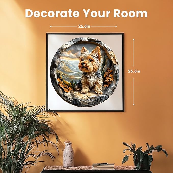 Masseruon 1000 Piece Puzzle for Adults, 26.6 * 26.6in Yorkshire Puzzle for Adults, 1000 Pieces Flat Puzzles with 3D Visual Effect When Completed, Adult Puzzles Games