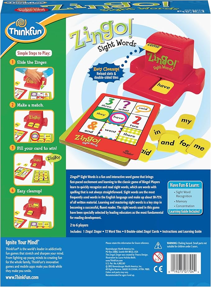 Think Fun Zingo! Sight Words,