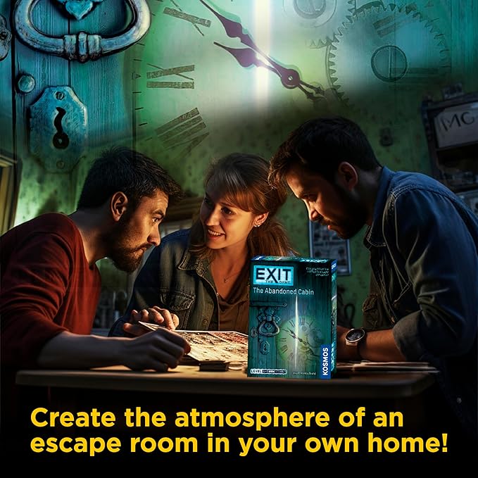Exit: The Abandoned Cabin - Kennerspiel Des Jahres Winner, Card-Based Family Escape Room Game for 1-4 Players, Ages 12+, Blue