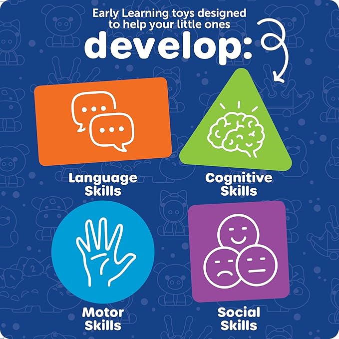 Learning Resources Lock & Key Clubhouse, Counting and Fine Motor Games, Combination Lock Toy , Montessori Activity Center For Kids, Preschool Learning Activities, Boy and Girls Gifts