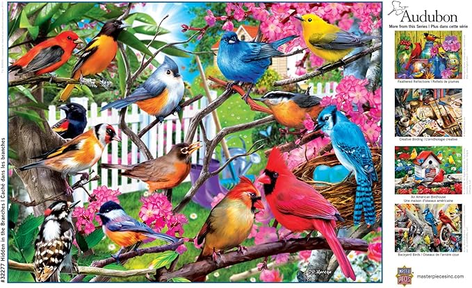 MasterPieces 300 Piece EZ Grip Jigsaw Puzzle - Hidden in The Branches - 18"x24"