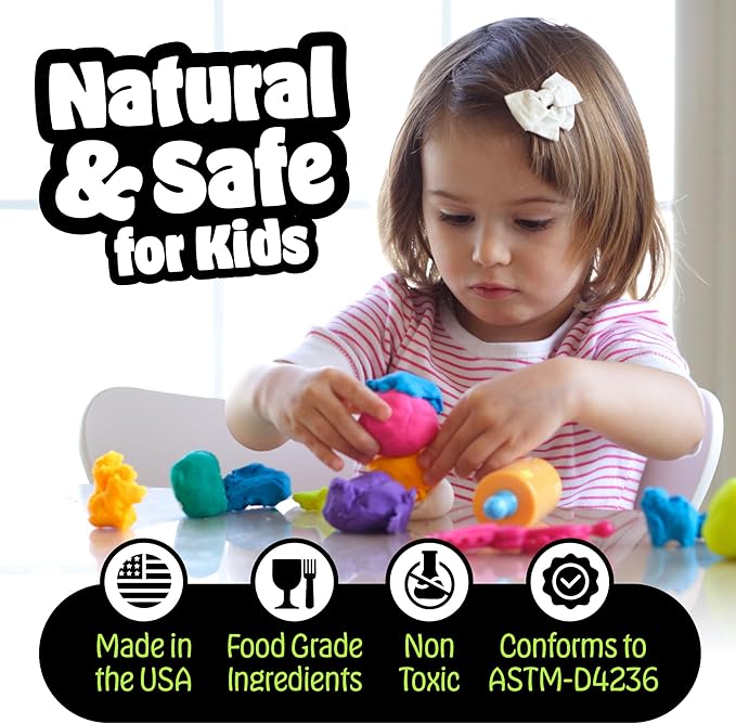 Hygloss Play Modeling Dough for Kids – Safe & Non-Toxic Sensory Dough for Arts and Crafts – 1 lb Tub – Play Clay for Toddler Activities, Preschool Classroom Must-Haves – Turquoise Color, Unscented