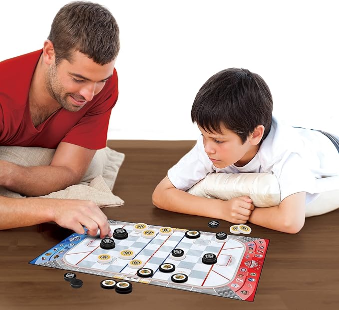 MasterPieces NHL Full League Version Checkers Board Game Team Color, 13" x 21"
