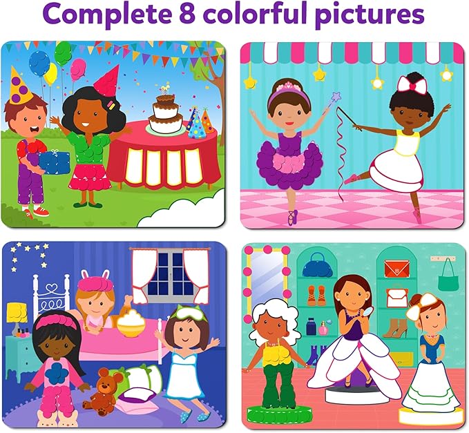 Skillmatics Dot It Sticker Art - Dress Up, Mess-Free Fun for Kids, 500+ Stickers, Craft Kits, DIY Scrapbooking Activity, Travel Toys, Gifts for Boys & Girls Ages 3, 4, 5, 6, 7