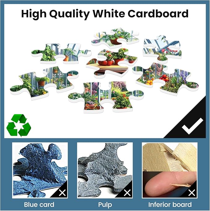 500 Piece Puzzles for Adults,Jigsaw Puzzles 500 Pieces Garden Plants Puzzle for Adults Senior Fruit Puzzle Games Premium Cardboard Home Decors Family Challenge Toys Gift