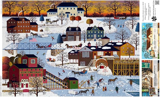 Buffalo Games - Charles Wysocki - Cider Brook Farms - Large Piece Jigsaw Puzzle for Adults - Challenging Puzzle Perfect for Game Nights - Finished Size is 21.25 x 15.00