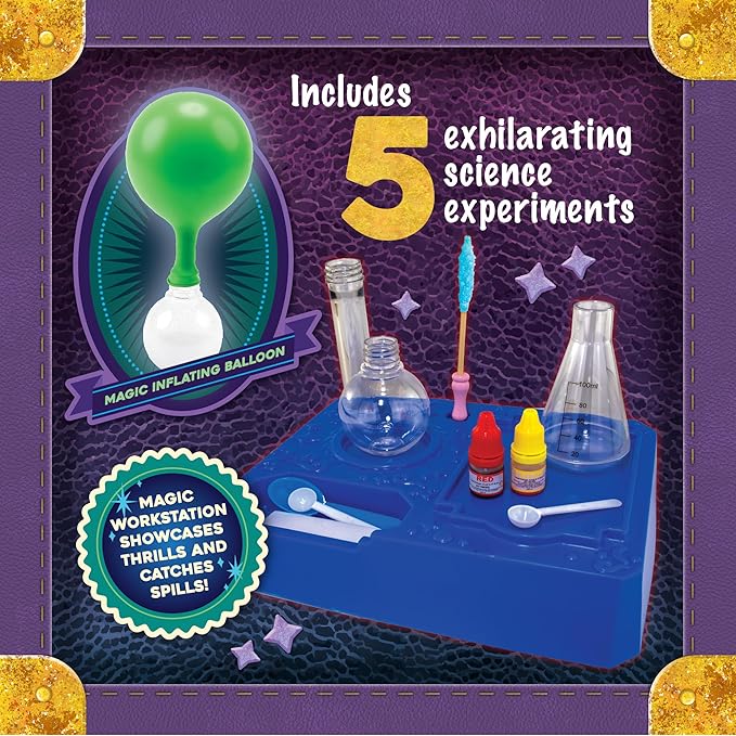 MindWare Junior Science Academy: Magic Potion Science Chemistry Set – 5 Amazing Beginning Kids Science Experiments for Kids Ages 4 & Up – Fun Science Lessons for Home or School