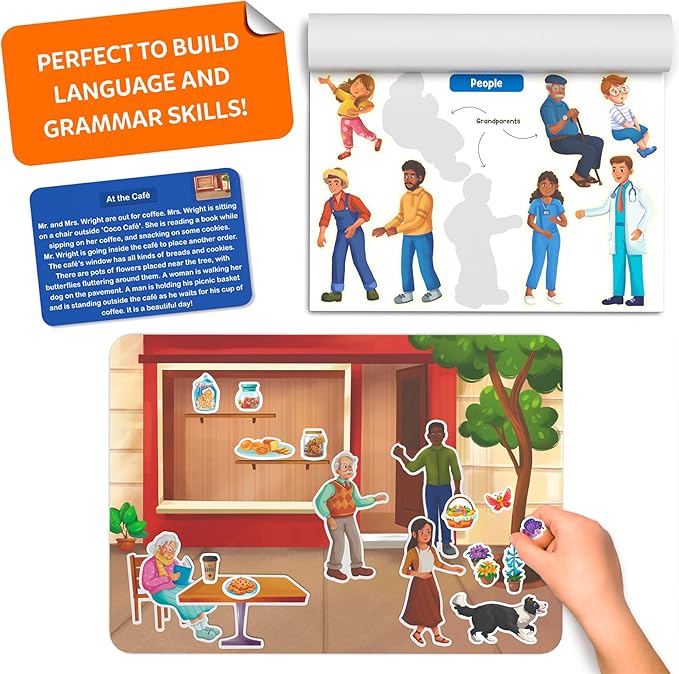 Skillmatics Activity Kit - Creative Storytelling & Skill Building with 150+ Reusable Stickers, Educational, Mess-Free Fun, Preschool & Kindergarten Toy, Gifts for Kids Ages 3, 4, 5, 6, 7