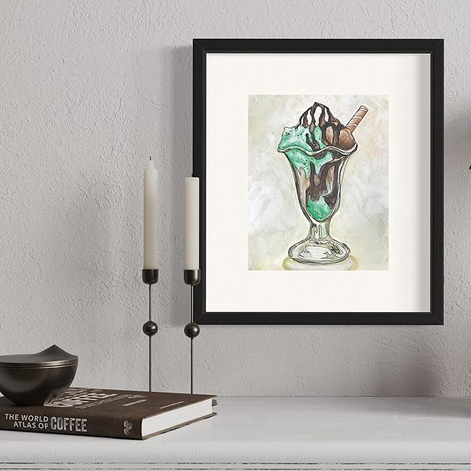 Painting4Real DIY Painting Class Kit for Adults with Video Tutorials: Learn to Paint Mint Chip Sundae – How to Paint with Acrylics – Painting & Art Supplies – 9 Piece Acrylic Paint Set