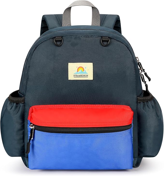 STEAMEDBUN Toddler Backpack for Boys 2-4: Preschool Kindergarten Backpacks - 12 inch Daycare Backpack