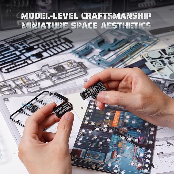 ROKR 3D Puzzles Building Toy Sets Marble Run Model Kits for Adults, DIY Hobbies for Men Women (Parallel World MR01S)