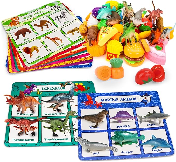 Montessori Sorting Game - Sorting Toys for Toddlers 3-5,Sensory Toys for Kids,Fine Motor Montessori Preschool Classroom Education Toys for Toddlers 3-4 Year