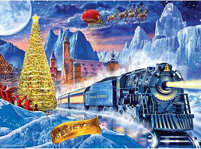 MasterPieces 100 Piece Christmas Jigsaw Puzzle for Kids - The Polar Express - 14"x19"
