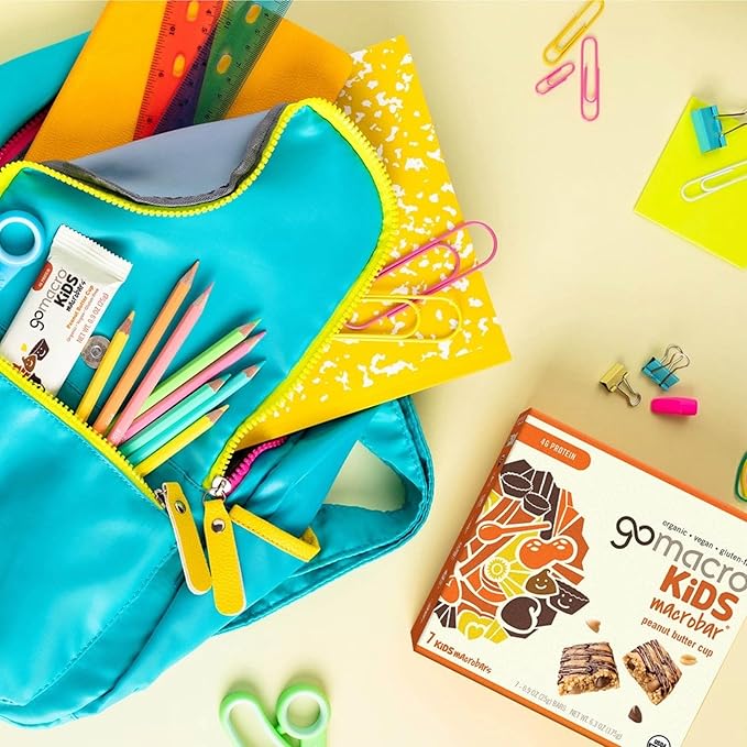 GoMacro Kids MacroBar – 5 Flavor Assortment - (0.90 Ounce Bars, 28 Count)