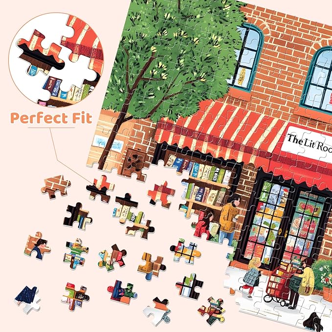 300 Piece Puzzles for Adults,Jigsaw Puzzles 300 Pieces for Kids Library Puzzle Building Jigsaw Puzzles Challenging Puzzles Family Activity Game Nights Gift Toy 20.5x15 in
