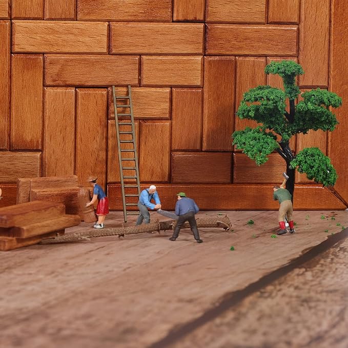 Big 32 Steps Wooden Secret Puzzle Box Toys Beech Wood Money Holder Handmade Storage Brain Teaser Unlocking Games Retro Compartment Thinking Toy Mysterious Birthday Gift for Kids and Adults