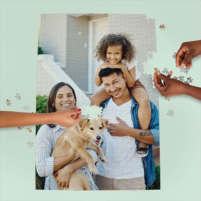 Photo Puzzle, Pet, Wedding, Family Reunion Puzzle | 1000 Piece, Custom Jigsaw Puzzle for Adults (Vertical/Portrait) | 20" x 30" | I See Me!