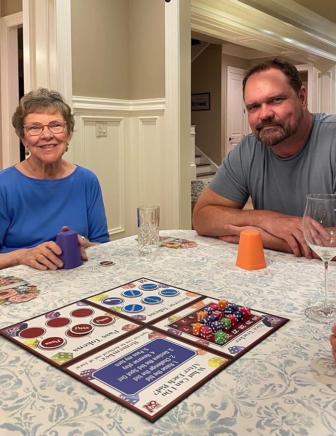 That's Spot On! Best Bluffing Strategy Game - Board, 6 Cups, 12 Tokens, 30 Dice – 2 to 6 Players, Ages 12+, Family Fun or Game Nights with Friends