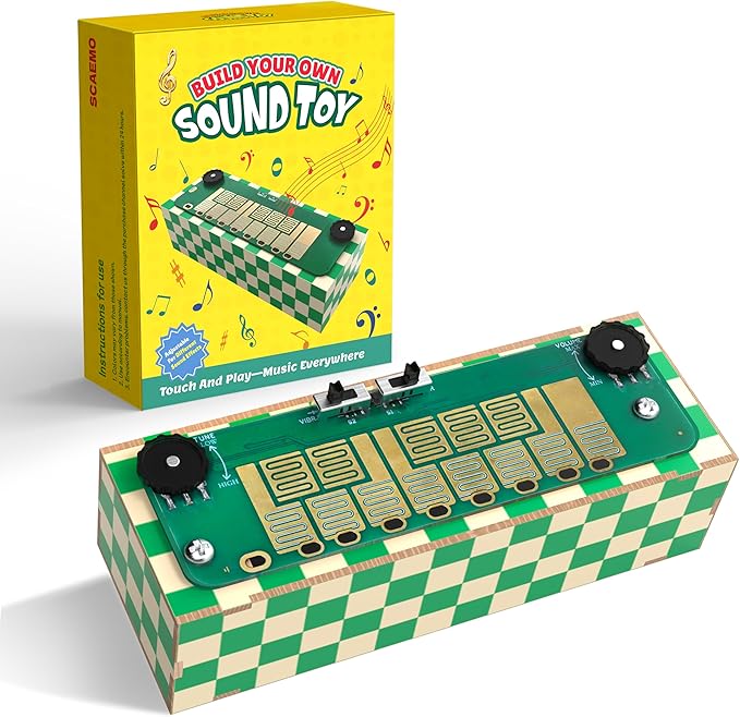 STEM Toys Build Your Own Musical Instrument Sound Effects - Science Kits & STEM Activities Project for Kids Ages 5-8-12 - Gifts for 6 9 10 11 12 13 14 Year Old Boys - Fun Fidgets Toy for Boys Teens