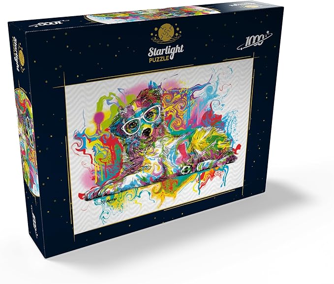 MyPuzzle Curious Pup - Premium 1000 Piece Jigsaw Puzzle for Adults