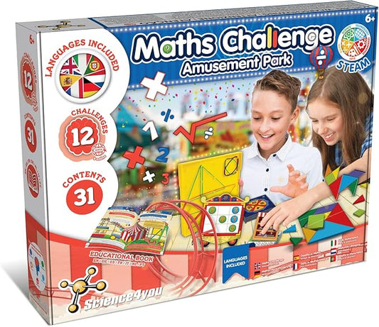 Science4you Math Games for Kids - Addition & Subtraction, Tangram, Mastermind & More, 12 Educational Games for Kids 6-8+