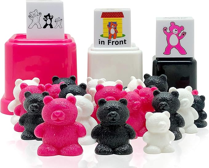 Skoolzy Counting Bears, Matching Cups and Game Dice Jumbo 43 Piece Set with ebook Included - Preschool Learning Toys - Color Sorting Bear Counters - Sorting Bears for Toddlers