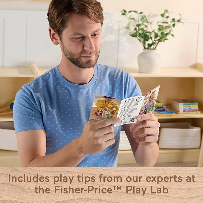 Fisher-Price Wood Montessori Toy Sorting Tree, American Montessori Society Seal of Excellence, Wooden Learning Activity Puzzle & Expert Play Tips for Preschool Kids Ages 3+ Years (Amazon Exclusive)