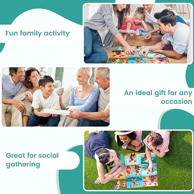 300 Piece Puzzle for Adults,Cute Pig Jigsaw Puzzle 300 Pieces Animals Lover Puzzles for Kids Adult Senior Premium Cardboard Puzzle for Relaxation Tabletop Family Activity Game Night Gifts