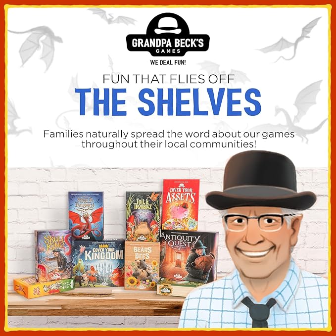 Grandpa Beck's Games Reign of Dragoness Card Game | A Strategic Hand Elimination Card Game | from The Creators of Cover Your Assets & Skull King | 3-8 Players 8+