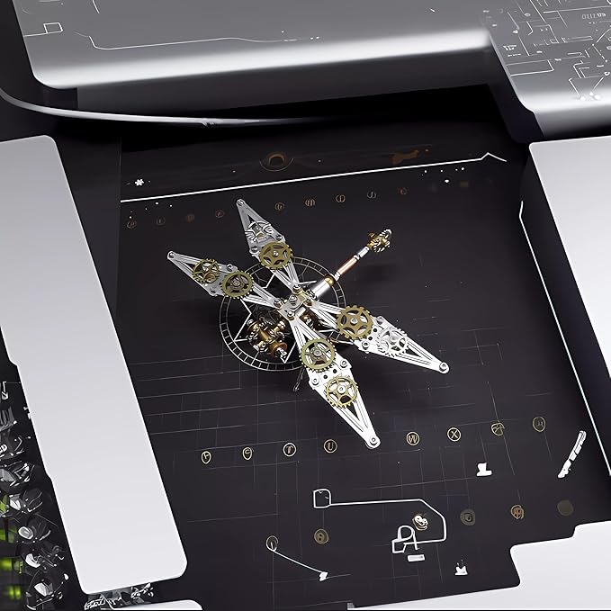 Mechanical Metal DIY 3D Insect Brass Puzzle (Dragonfly B)