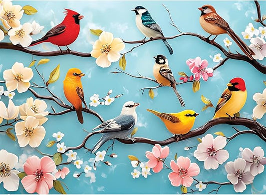500 Piece Puzzles for Adults,Bird Jigsaw Puzzles 500 Pieces Bird Lovers Puzzle for Adults Jigsaw Puzzle Games Premium Cardboard Puzzle for Tabletop Great Gift 20.5x15 in