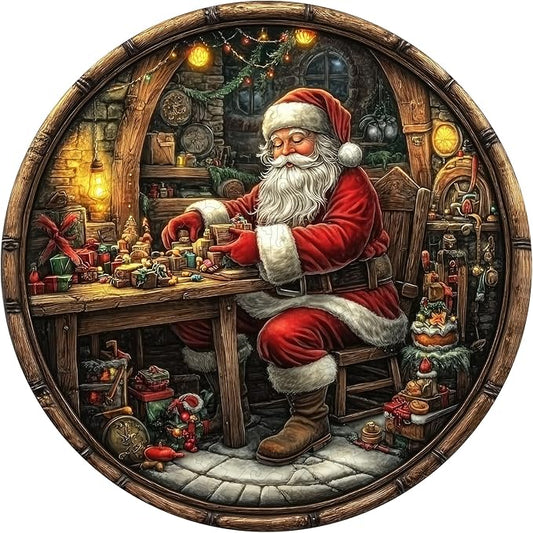 Wooden Puzzles for Adults, 200 Pieces Christmas Puzzle for Adults and Kids, 11.2in Santa Claus Unique Shape Wooden Jigsaw Puzzle, Wooden Puzzle Creative Toys for Family Friends