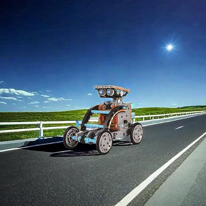 Nilez 13-in-1 Solar Robot Kit for Age 8-12 STEM Building Toys, Robotics Kit for Kids, DIY Education Science Learning Toy Birthday Gift Projetcs for Christmas 8 9 10 13 16 Years Old Boys Girls Teens