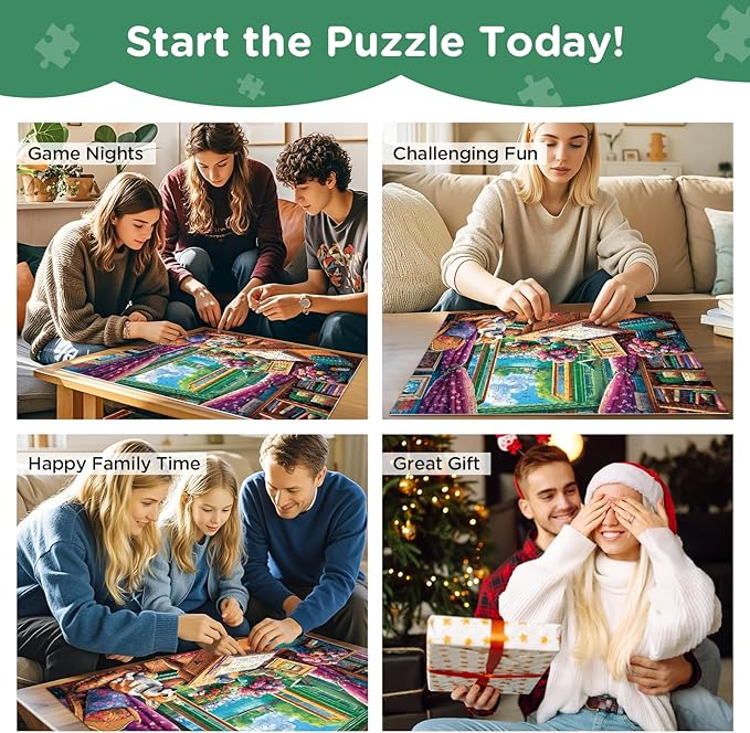 300 Pieces Puzzle for Adults, Corgi Study Book Jigsaw Puzzles for Kids Adults Seniors 300 Pieces, Glossy Sturdy Vibrant Puzzle 300 Piece, Challenging Jigsaw Puzzle Great Gift for Family Friends