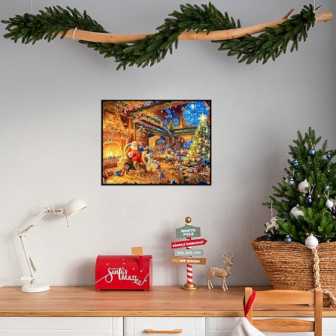 Christmas Puzzle 100 Piece Puzzles for Kids Christmas Puzzle 100 Piece Puzzle Santa Claus Puzzles 100 Piece Puzzles for Adults Christmas Puzzles Santa's House 100 Piece Puzzles for Kids Ages 6-10