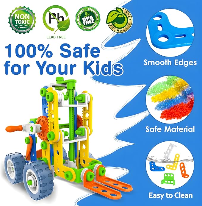 MOONTOY 12 in 1 STEM Toys for 4 5 6 7 8+ Year Old Boy Gifts, 152 PCS Educational Building Toys for Kids Ages 4-8 5-7 8-12, Building Blocks Stem Kits Activities Construction Toy for Boys Birthday Gifts