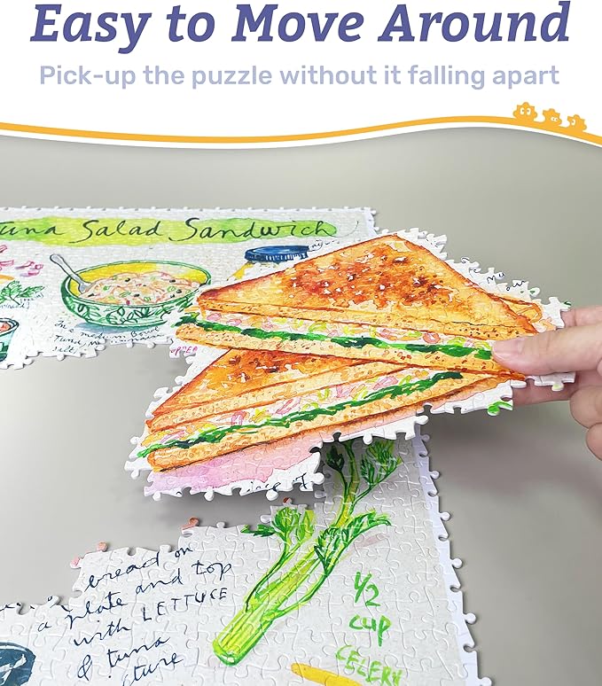 PieceRelax Plastic Jigsaw Puzzles for Adults 1200 Pieces - The Macneil Studio - Golden Haven Camp Most Satisfying Table Games and Gifts No Puzzle Mat Required [H3665]