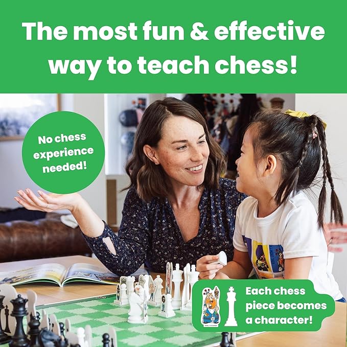 Chess Sets for Kids, Kids Chess Set, Chess Game Toddlers, Learning Games for Kids, Chess Sets for Boys & Girls