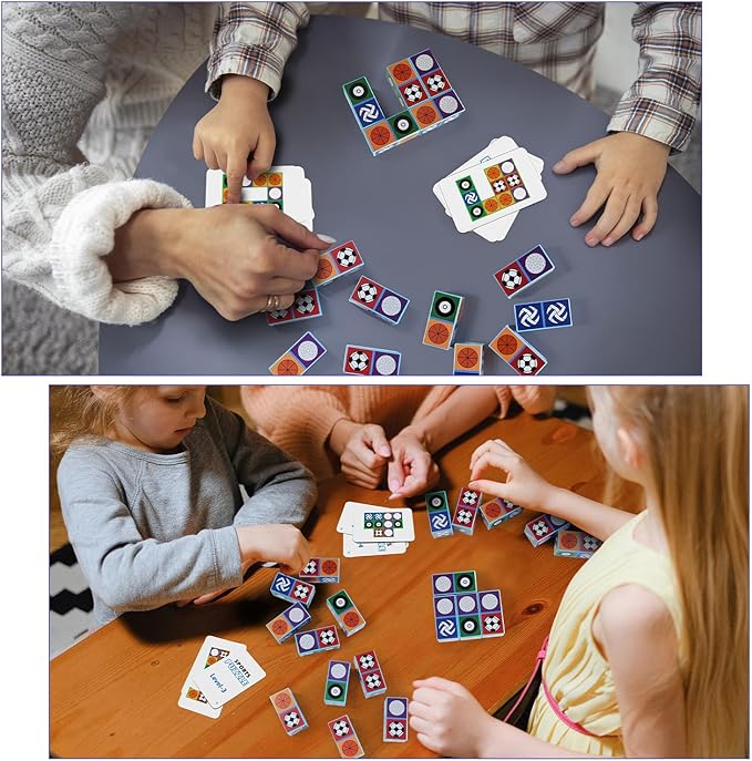 Sports Match Board Game 2.0 Family Games for Children & Adults Block Puzzle Games for Kids 3+ Fast Paced Balls Tabletop Game Gifts for Birthday, Back to School, Halloween, Christmas